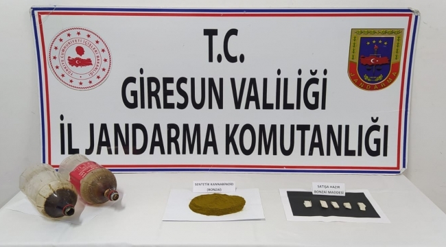 Giresun'da 70 gram bonzai ele geçirildi